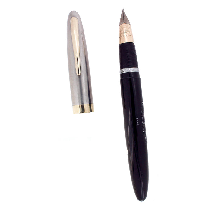 CIRCA 1947 SHEAFFER OVERSIZE TRIUMPH SENTINEL DELUXE LEVER FILL FOUNTAIN PEN RESTORED OFFERED BY ANTIQUE DIGGER