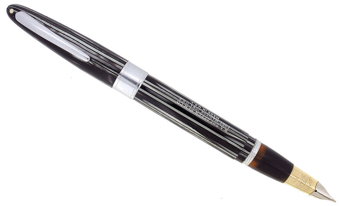 CIRCA 1947 SHEAFFER TRIUMPH VALIANT GRAY PEARL FOUNTAIN PEN PLUNGER FILL RESTORED OFFERED BY ANTIQUE DIGGER