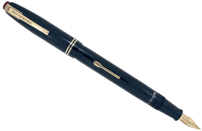 CIRCA 1948 WATERMAN 503 SHORTHAND FOUNTAIN PEN M - BBB FLEX NIB RED CAP RESTORED OFFERED BY ANTIQUE DIGGER