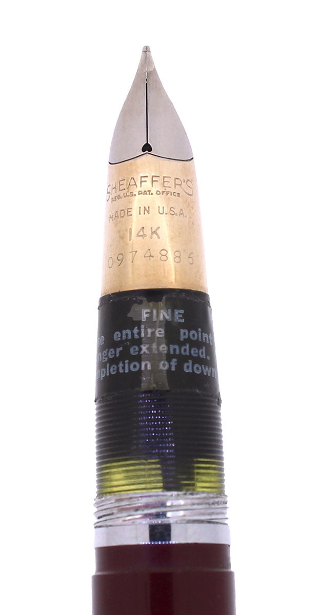 CIRCA 1949 SHEAFFER SENTINEL DELUXE TOUCHDOWN FOUNTAIN PEN NEVER INKED NEW OLD STOCK CONDITION OFFERED BY ANTIQUE DIGGER