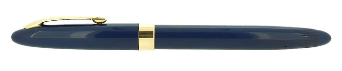 CIRCA 1950 SHEAFFER TOUCHDOWN SOVEREIGN FOUNTAIN PEN PERSIAN BLUE NEW OLD STOCK STICKERED OFFERED BY ANTIQUE DIGGER