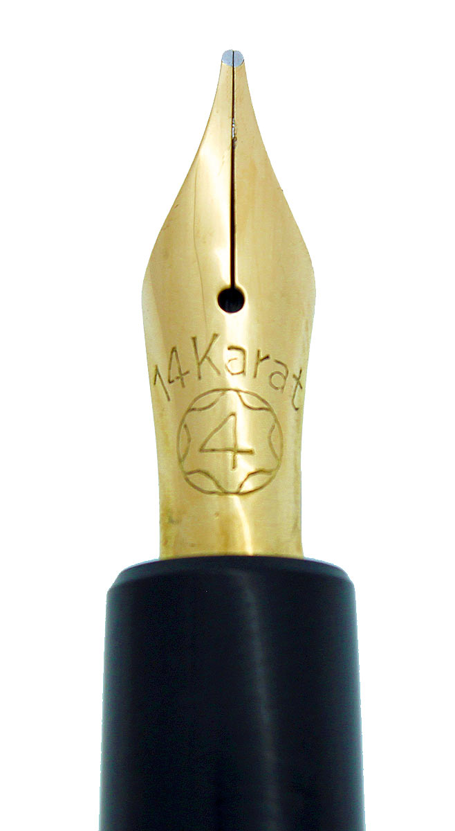 CIRCA 1951 MONTBLANC 204 FOUNTAIN PEN M to BBB 14K SMOOTH WRITING NIB RESTORED OFFERED BY ANTIQUE DIGGER