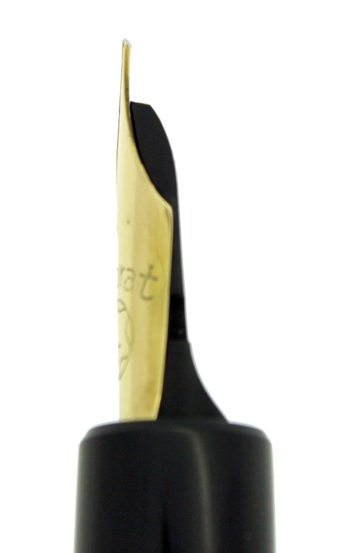 CIRCA 1951 MONTBLANC 204 FOUNTAIN PEN M to BBB 14K SMOOTH WRITING NIB RESTORED OFFERED BY ANTIQUE DIGGER