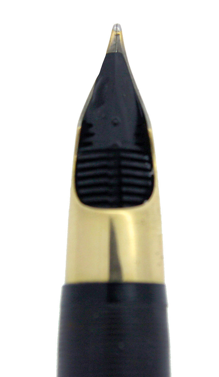 CIRCA 1951 SHEAFFER WHITE DOT VALIANT 14K CAP BAND & NIB FOUNTAIN PEN RESTORED OFFERED BY ANTIQUE DIGGER