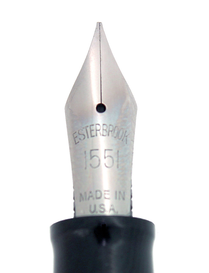 CIRCA 1952 ESTERBROOK SJ MODEL GRAY PEARL FOUNTAIN PEN RESTORED OFFERED BY ANTIQUE DIGGER