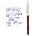 CIRCA 1953 SHEAFFER SENTINEL SNORKEL BURGUNDY 14K FINE NIB FOUNTAIN PEN RESTORED OFFERED BY ANTIQUE DIGGER