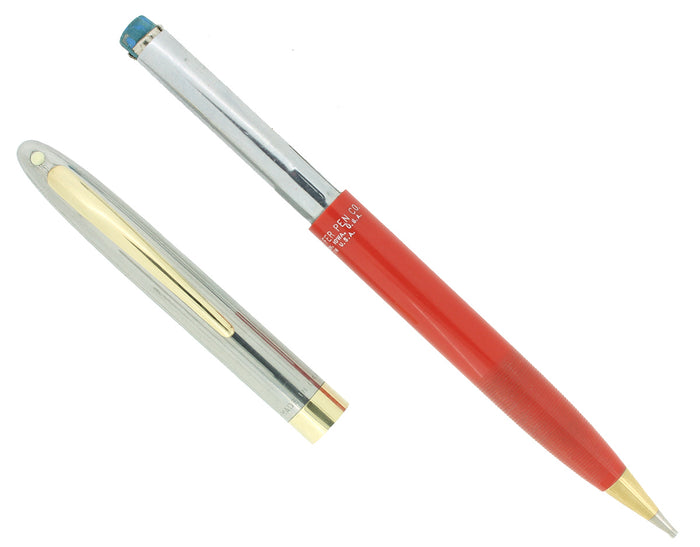 CIRCA 1953 SHEAFFER SENTINEL/CLIPPER FIESTA RED PENCIL WORKING OFFERED BY ANTIQUE DIGGER