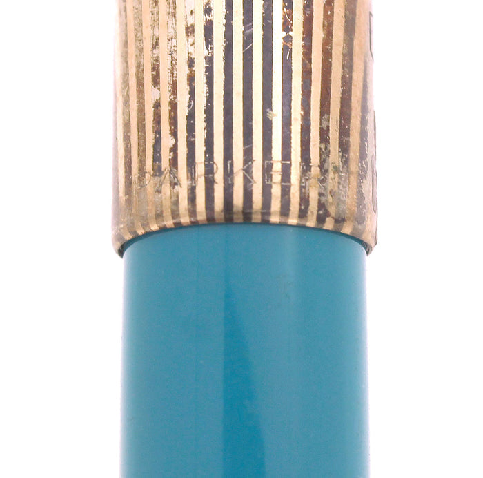 CIRCA 1959 PARKER 61 HERITAGE CAPTURQUOISE FOUNTAIN PEN NOS MINT IN BOX OFFERED BY ANTIQUE DIGGER