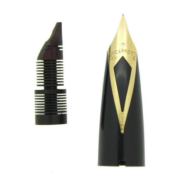 CIRCA 1959 SHEAFFER BLACK PFM III IV or V FOUNTAIN PEN 14K INLAY NIB UNIT OFFERED BY ANTIQUE DIGGER