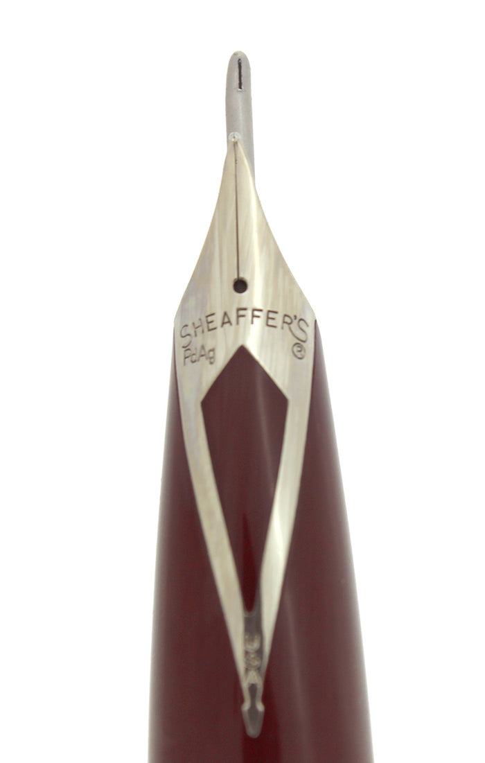 CIRCA 1959 SHEAFFER BURGUNDY PFM I PEN FOR MEN FOUNTAIN PEN SMOOTH MED NIB RESTORED OFFERED BY ANTIQUE DIGGER