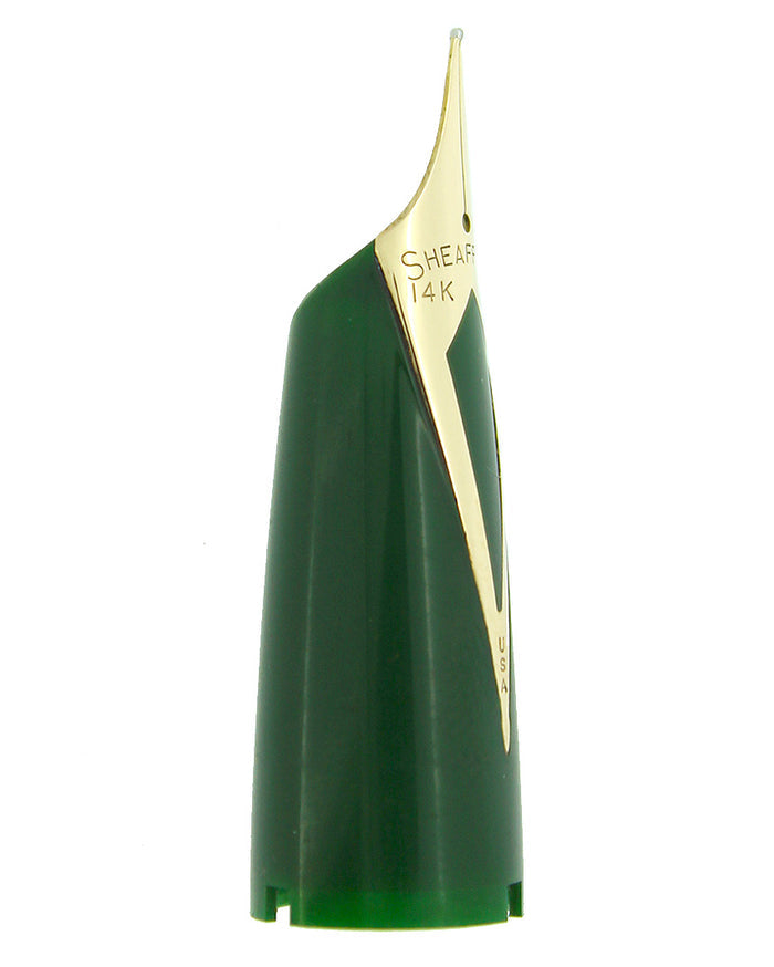 CIRCA 1959 SHEAFFER GREEN PFM III IV or V FOUNTAIN PEN 14K INLAY .80mm NIB UNIT OFFERED BY ANTIQUE DIGGER