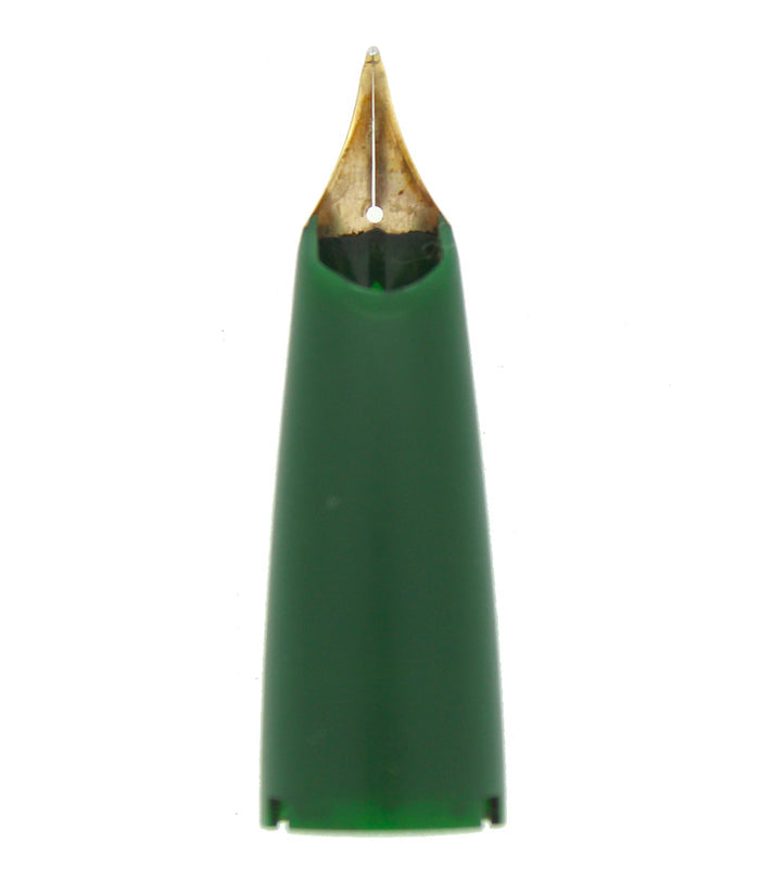 CIRCA 1959 SHEAFFER GREEN PFM III IV or V FOUNTAIN PEN 14K INLAY NIB UNIT OFFERED BY ANTIQUE DIGGER