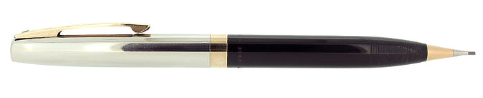 CIRCA 1959 SHEAFFER  PFM IV STAINLESS CAP BLACK BARREL PENCIL SERVICED OFFERED BY ANTIQUE DIGGER