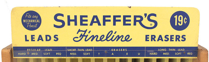 CIRCA 1960s SHEAFFER ADVERTISING COUNTERTOP STORE DISPLAY CASE OFFERED BY ANTIQUE DIGGER