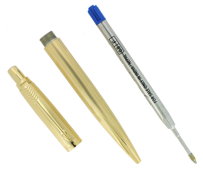 CIRCA 1961 PARKER IMPERIAL JOTTER BALLPOINT PEN GOLD PLATE LIKE NEW OFFERED BY ANTIQUE DIGGER