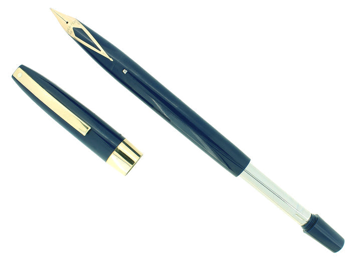 CIRCA 1961 SHEAFFER BLUE IMPERIAL IV FOUNTAIN PEN TOUCHDOWN FILLER RESTORED OFFERED BY ANTIQUE DIGGER