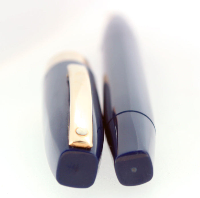 CIRCA 1961 SHEAFFER BLUE IMPERIAL IV FOUNTAIN PEN TOUCHDOWN FILLER RESTORED OFFERED BY ANTIQUE DIGGER