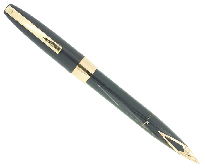 CIRCA 1963 SHEAFFER GRAY LIFETIME 1250 EXTRA FINE NIB FOUNTAIN PEN RESTORED OFFERED BY ANTIQUE DIGGER