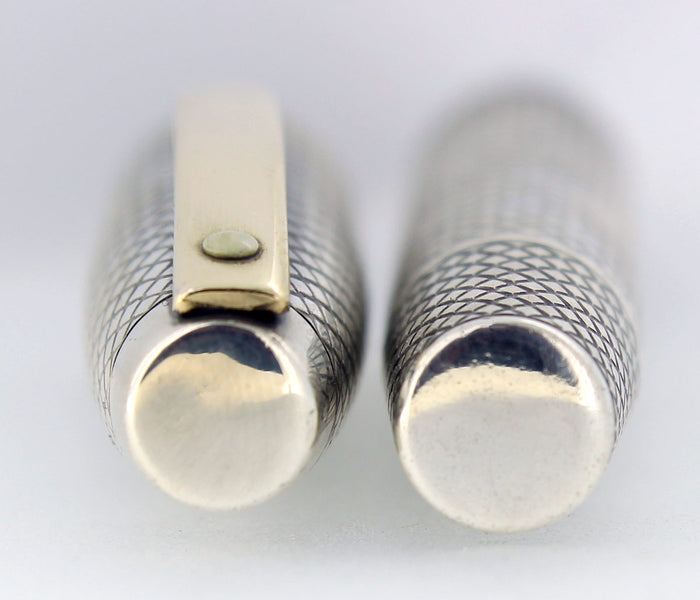 CIRCA 1970 SHEAFFER STERLING SILVER IMPERIAL TOUCHDOWN FOUNTAIN PEN RESTORED OFFERED BY ANTIQUE DIGGER