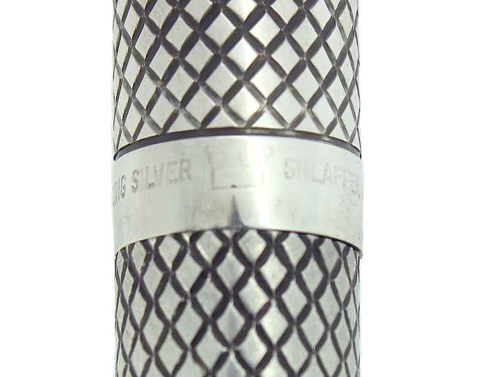 CIRCA 1970 SHEAFFER STERLING SILVER IMPERIAL TOUCHDOWN FOUNTAIN PEN RESTORED OFFERED BY ANTIQUE DIGGER