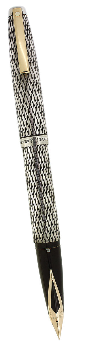 CIRCA 1972 SHEAFFER STERLING SILVER IMPERIAL14K FINE NIB FOUNTAIN PEN OFFERED BY ANTIQUE DIGGER