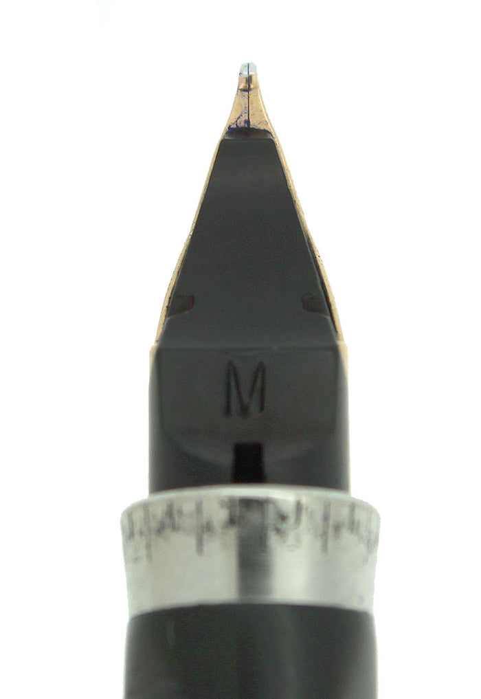 CIRCA 1973 PARKER 75 IMPERIAL FOUNTAIN PEN 22K GOLD ELECTROPLATE JUST SERVICED OFFERED BY ANTIQUE DIGGER