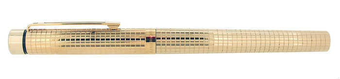 CIRCA 1976 SHEAFFER TARGA CLASSIC CHEQUERED PATTERN EXTRA FINE NIB FOUNTAIN PEN OFFERED BY ANTIQUE DIGGER