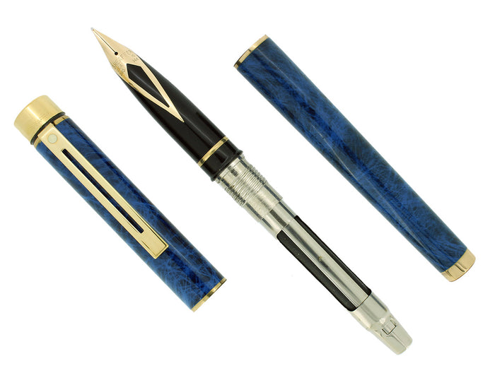CIRCA 1978 SHEAFFER TARGA COBALT BLUE RONCE MED NIB FOUNTAIN PEN NEVER INKED OFFERED BY ANTIQUE DIGGER
