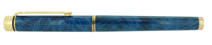 CIRCA 1978 SHEAFFER TARGA COBALT BLUE RONCE MED NIB FOUNTAIN PEN NEVER INKED OFFERED BY ANTIQUE DIGGER