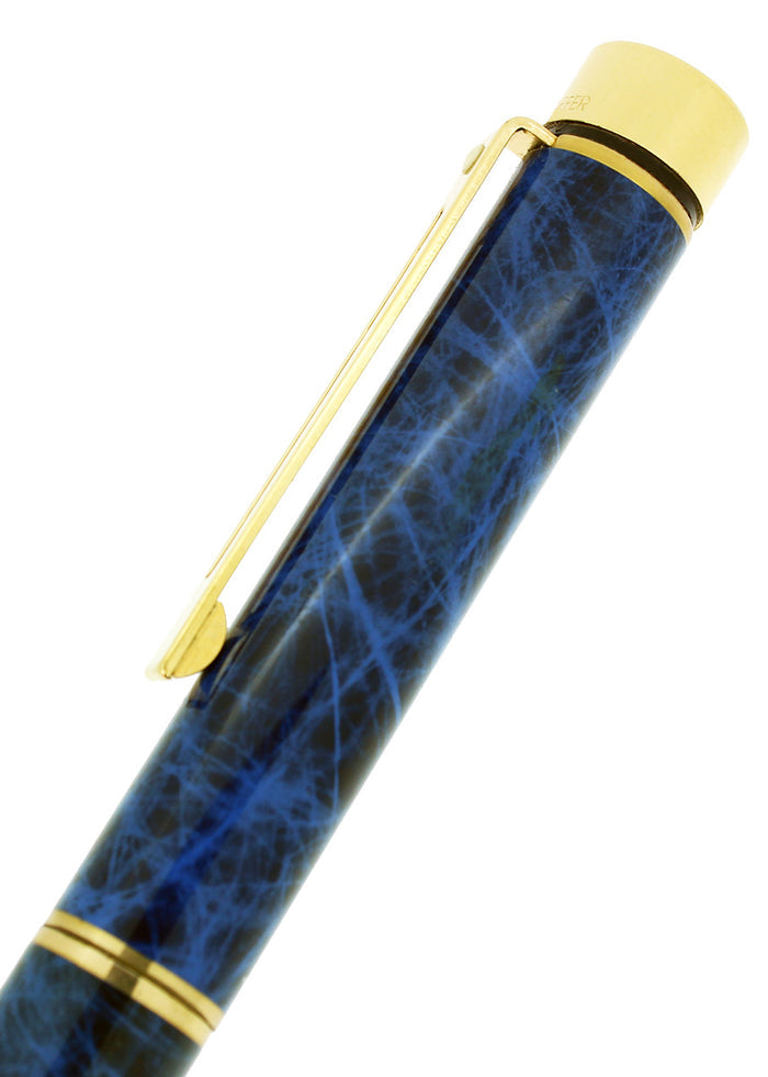 CIRCA 1978 SHEAFFER TARGA COBALT BLUE RONCE MED NIB FOUNTAIN PEN NEVER INKED OFFERED BY ANTIQUE DIGGER