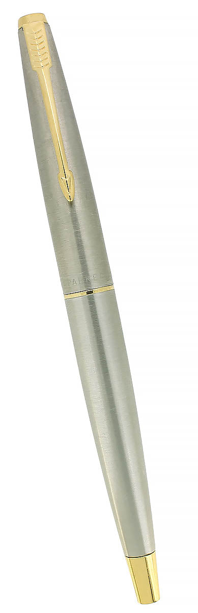 CIRCA 1979 PARKER 45 FLIGHTER DELUXE STAINLESS STEEL FOUNTAIN PEN OFFERED BY ANTIQUE DIGGER