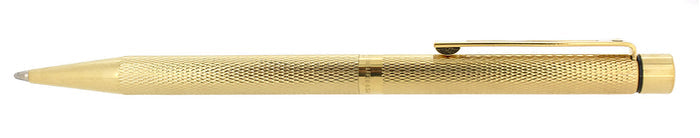 CIRCA 1979 SHEAFFER TARGA CLASSIC 23K GOLD PLATED BARLEYCORN BALLPOINT PEN MINT