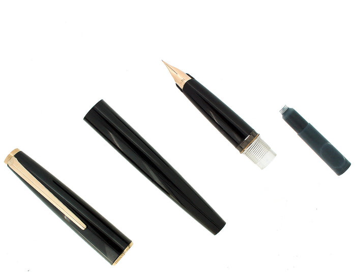 CIRCA 1980 MONTBLANC CLASSIC FOUNTAIN PEN 14C EXTRA FINE NIB RESTORED OFFERED BY ANTIQUE DIGGER