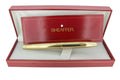 CIRCA 1980 SHEAFFER IMPERIAL GOLD FLUTED MODEL 797 FOUNTAIN PEN MINT NEVER INKED NOS OFFERED BY ANTIQUE DIGGER