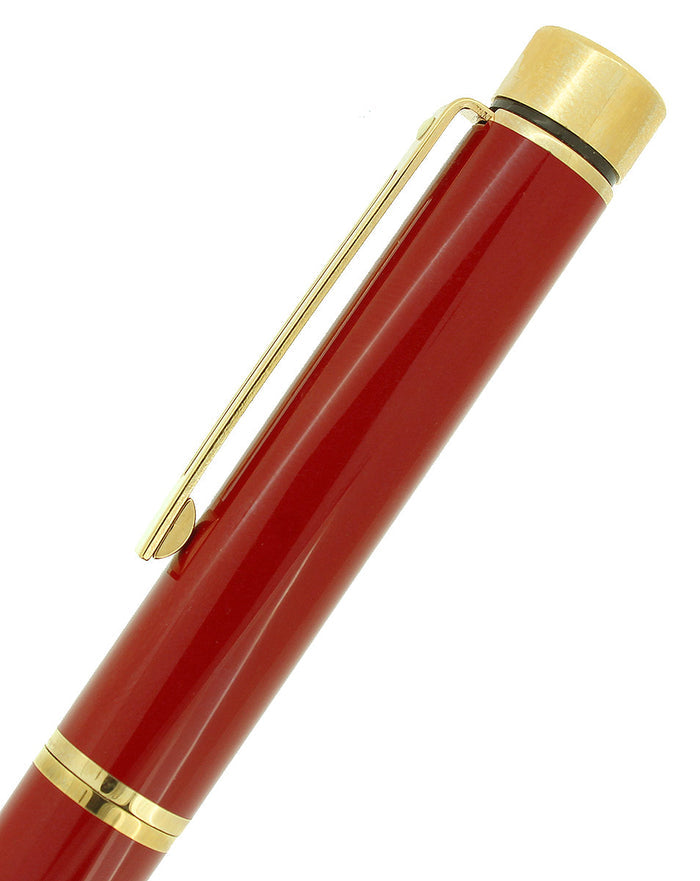 CIRCA 1982 SHEAFFER TARGA LAQUE IMPERIAL RED MEDIUM NIB FOUNTAIN PEN NEVER INKED OFFERED BY ANTIQUE DIGGER