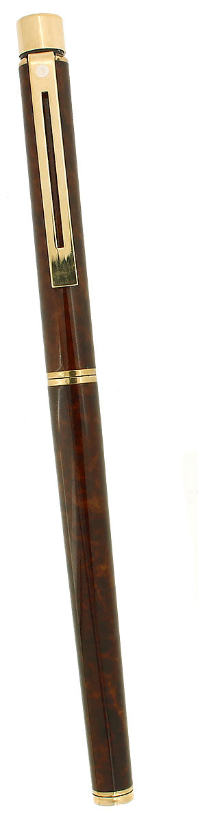 CIRCA 1982 SHEAFFER TARGA SLIMLINE THUYA MODEL 1030S 14K MEDIUM NIB FOUNTAIN PEN OFFERED BY ANTIQUE DIGGER