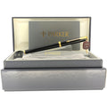 CIRCA 1983 PARKER PREMIER NIOR / BLACK 18K MEDIUM NIB FOUNTAIN PEN NEW IN BOX OFFERED BY ANTIQUE DIGGER