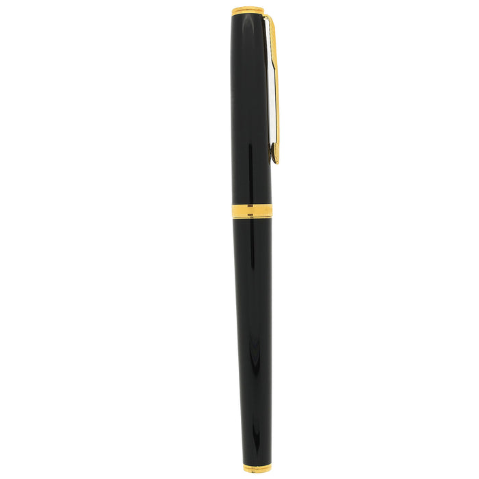 CIRCA 1983 PARKER PREMIER NIOR / BLACK 18K MEDIUM NIB FOUNTAIN PEN NEW IN BOX OFFERED BY ANTIQUE DIGGER