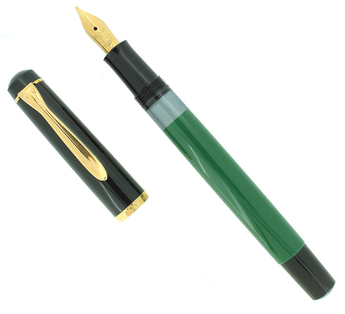 CIRCA 1985 PELIKAN MC 120 DELUXE CALLIGRAPHY FOUNTAIN PEN BOXED MINT OFFERED BY ANTIQUE DIGGER