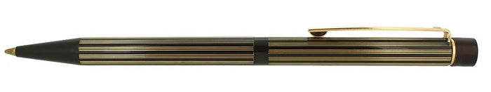 CIRCA 1985 SHEAFFER TARGA CLASSIC REGENCY STRIPE PATTERN GOLD TRIM BALLPOINT PEN OFFERED BY ANTIQUE DIGGER