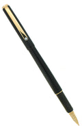 C1986 MONTBLANC NOBLESSE SLIMLINE MATTE BLACK FOUNTAIN PEN OFFERED BY ANTIQUE DIGGER