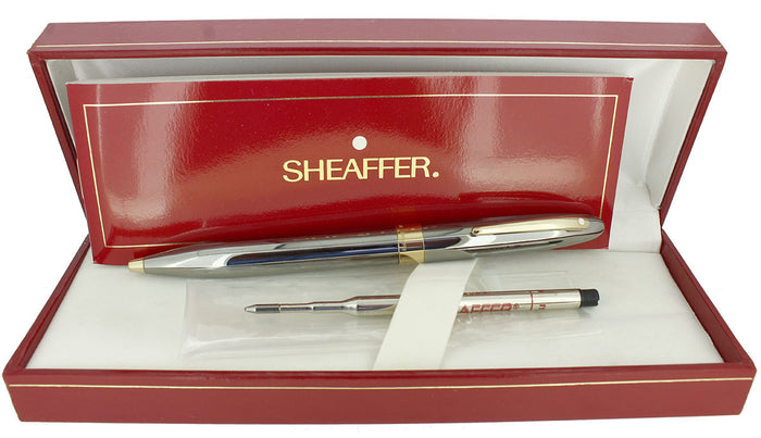 CIRCA 1996 SHEAFFER CREST GUNMETAL JIM GASTON SPECIAL EDITION BALLPOINT PEN MINT OFFERED BY ANTIQUE DIGGER