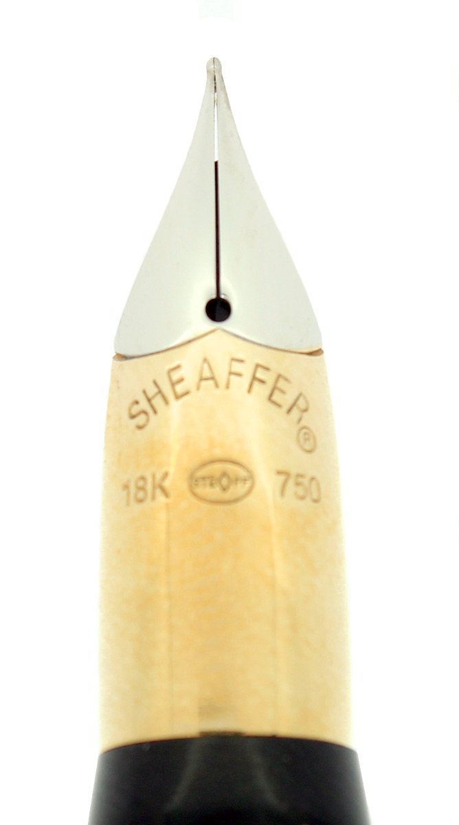 C1996 SHEAFFER CREST OPALITE RED GOLD CAP 18K F NIB FOUNTAIN PEN NEVER INKED OFFERED BY ANTIQUE DIGGER