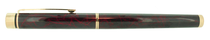 CIRCA 1996 SHEAFFER TARGA GARNET RED RONCE MEDIUM NIB FOUNTAIN PEN MINT OFFERED BY ANTIQUE DIGGER