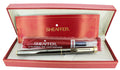 CIRCA 1996 SHEAFFER TARGA CLASSIC METALLIC GUNMETAL FOUNTAIN PEN FINE NIB NEVER INKED OFFERED BY ANTIQUE DIGGER