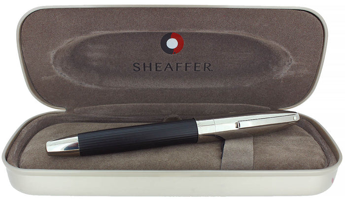 CIRCA 1999 SHEAFFER LEGACY 2 LINEAR BLACK & PALLADIUM ROLLERBALL PEN