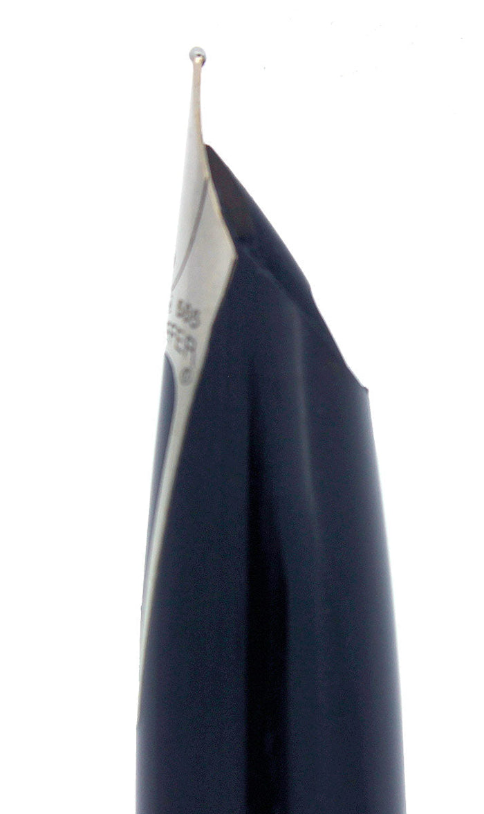 CIRCA 2004 SHEAFFER INTRIGUE PETROL BLUE & CHROME FOUNTAIN PEN NEAR MINT MEDIUM NIB OFFERED BY ANTIQUE DIGGER