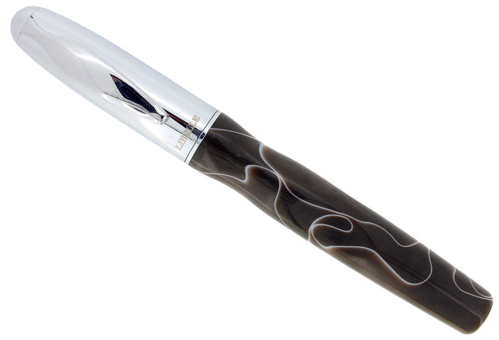 LIBELLE VORTEX MOCHA SWIRL ACRYLIC ROLLERBALL PEN NEW OLD STOCK IN BOX OFFERED BY ANTIQUE DIGGER
