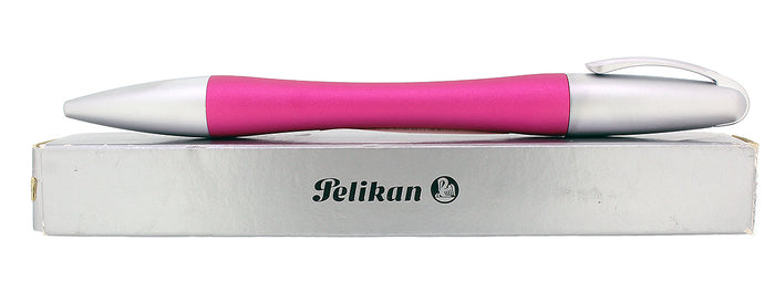 CIRCA 2007 NEW IN BOX PELIKAN K73 BELLE ALU-ROT MATTE ROSE AND ALUMINUM BALLPOINT PEN OFFERED BY ANTIQUE DIGGER
