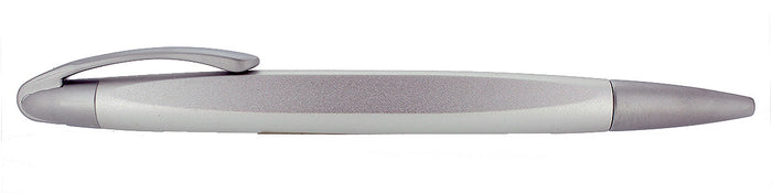 CIRCA 2007 PELIKAN K74 FORM MATTE ALUMINUM BALLPOINT PEN NEW OLD STOCK NEW BOXED OFFERED BY ANTIQUE DIGGER